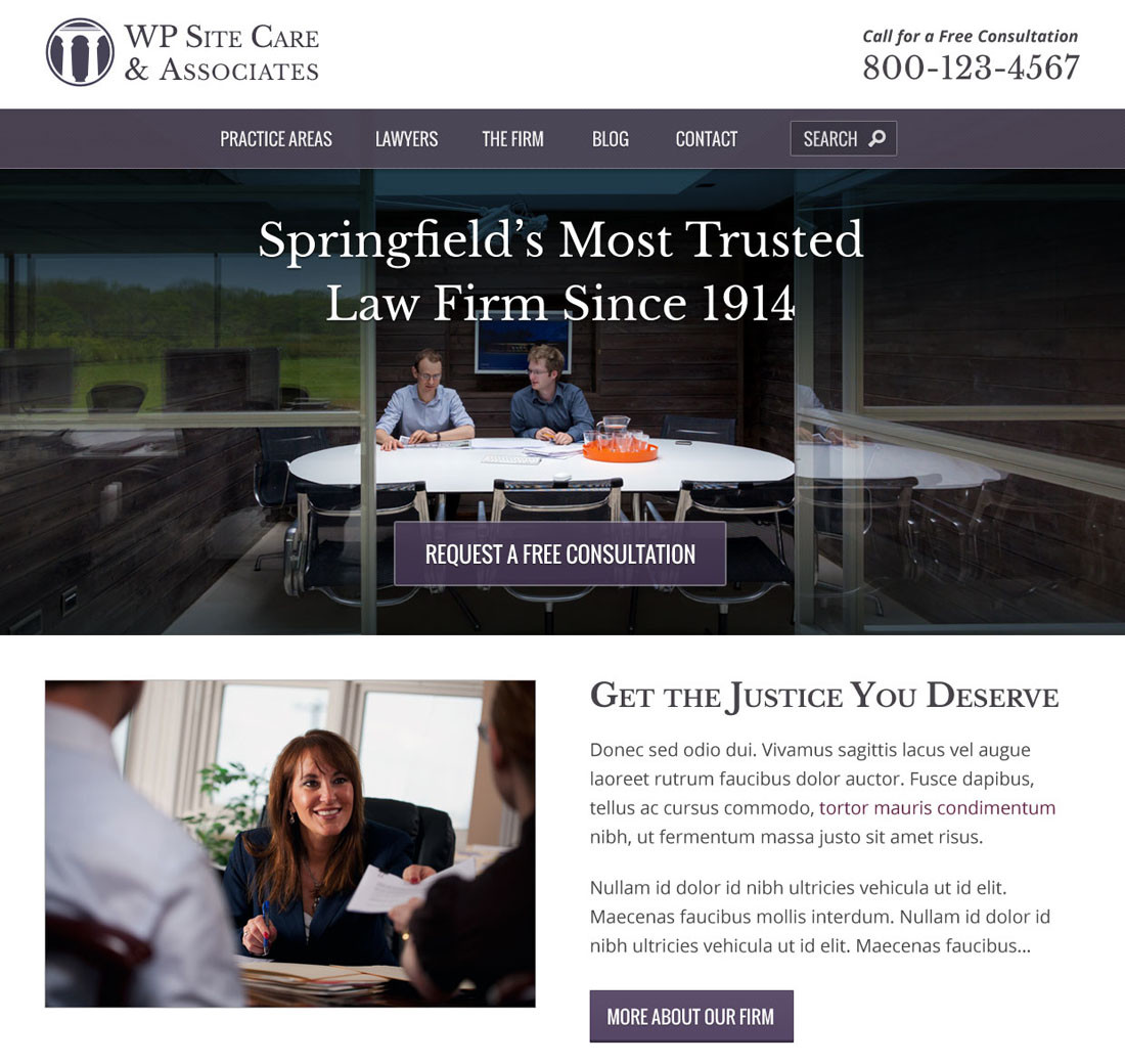 Lawyer WordPress Theme